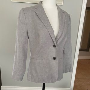 Pale gray linen blazer from Banana Republic